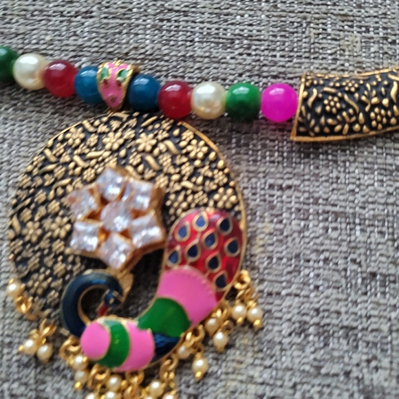 Indian bridal jewelry set - Picture 10 of 11